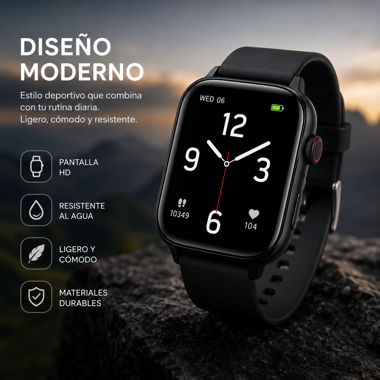 ⚡ Smartwatch Deportivo DUPE con Accesorios